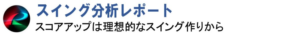 スイング分析レポート スコアアップは理想的なスイング作りから